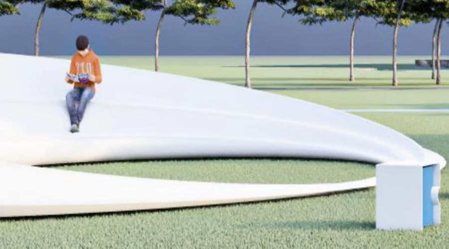 浙江寧波GRC坐凳項目