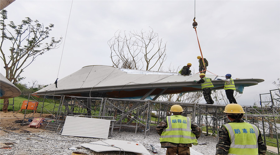 三亞海棠灣UHPC預(yù)制構(gòu)件遮陽立面掛板項目