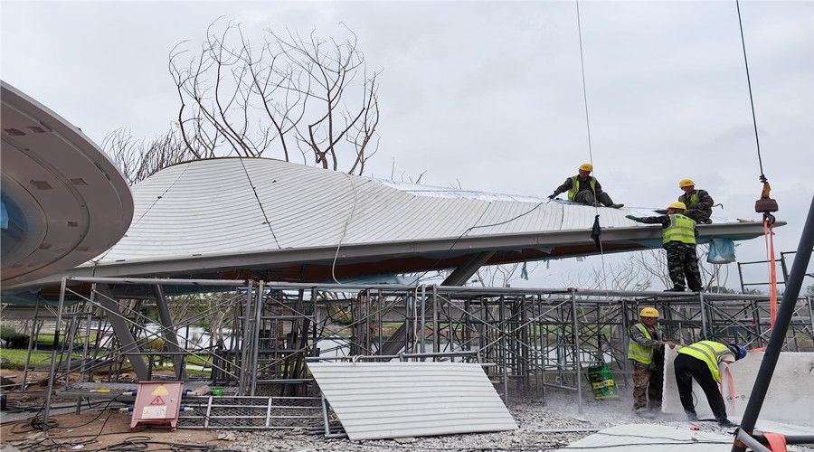 海南三亞海棠灣傘棚UHPC外墻板定制項(xiàng)目