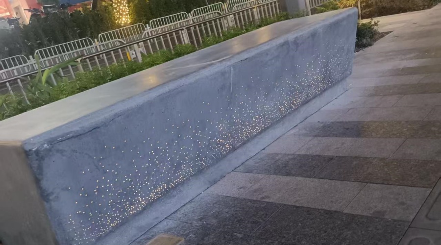 深圳羅湖水貝GRC透光坐凳工程