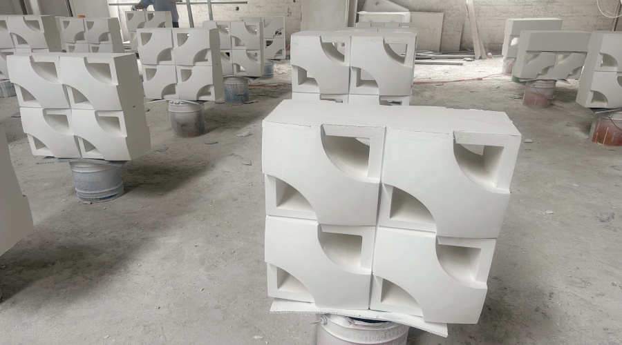 出口韓國GRC鏤空磚工程案例