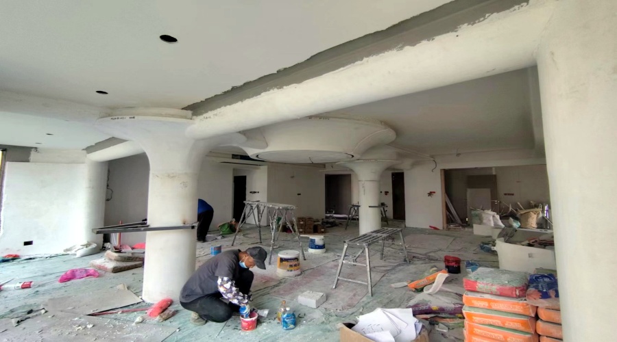 GRG構(gòu)件安裝現(xiàn)場(chǎng)