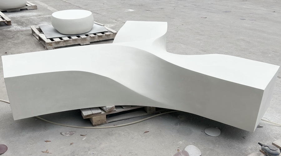 UHPC/GFRC坐凳樹池草階檔墻 UHPC/GFRC坐凳樹池草階檔墻